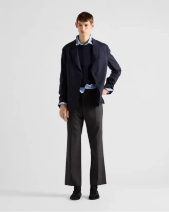Pantalones de mohair y seda