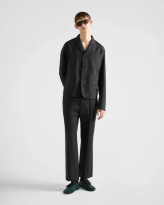 Pantalones de mohair y seda