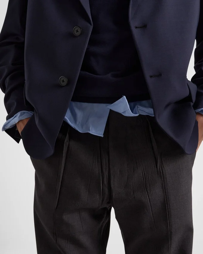 Pantalones de mohair y seda Pantalones de mohair y seda