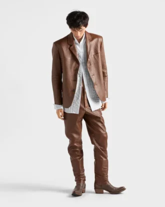 Pantalones de piel napa