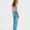Pantalones de piel napa de cinco bolsillos Pantalones de piel napa de cinco bolsillos