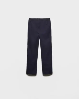 Pantalones de popelín de algodón