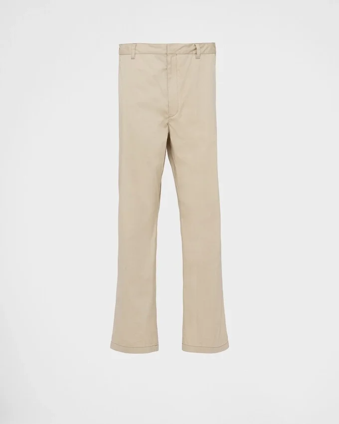 Pantalones de popelín elástico Pantalones de popelín elástico