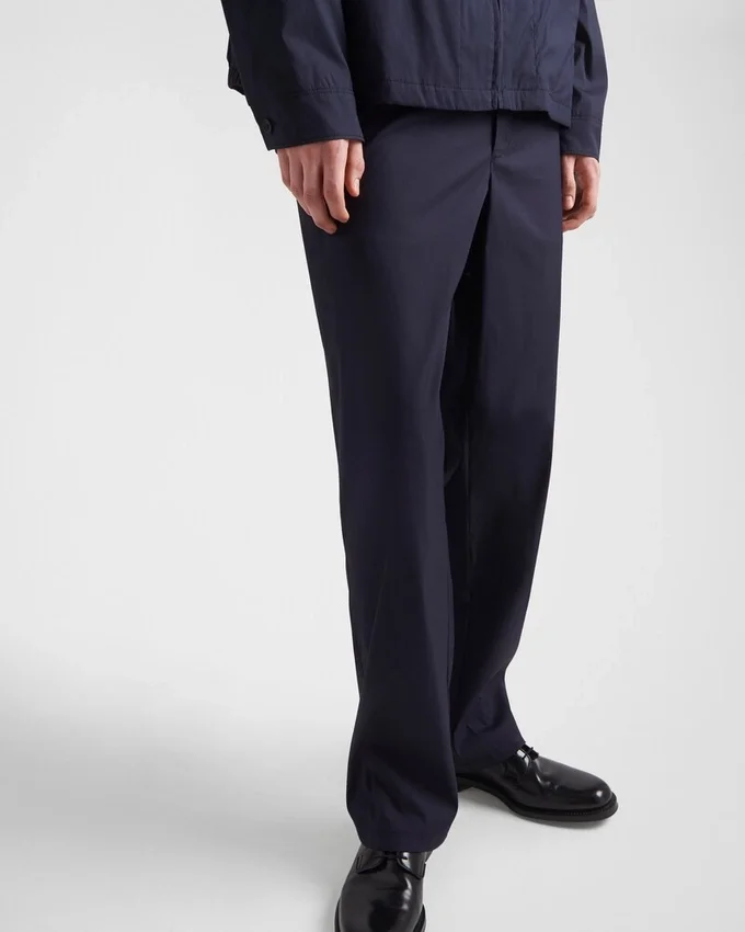 Pantalones de popelín elástico Pantalones de popelín elástico