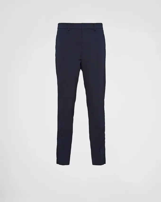 Pantalones de tejido técnico elástico Pantalones de tejido técnico elástico