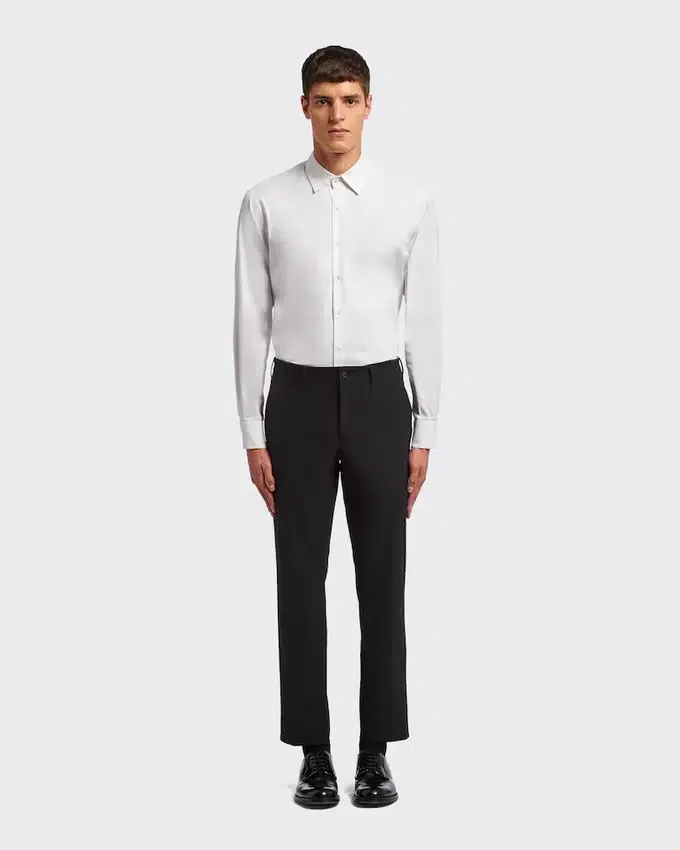 Pantalones de tejido técnico elástico Pantalones de tejido técnico elástico