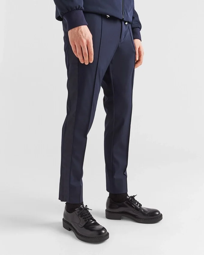 Pantalones de tejido técnico elástico Pantalones de tejido técnico elástico