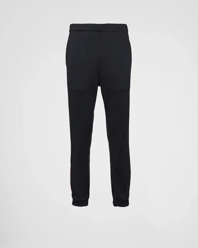 Pantalones Piqua con costuras de cinta Pantalones Piqua con costuras de cinta