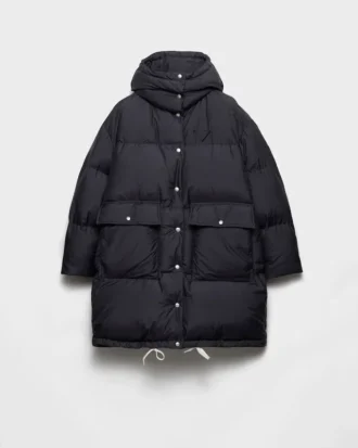 Parka de plumón de lona suave Parka de plumón de lona suave