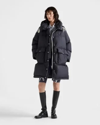 Parka de plumón de lona suave Parka de plumón de lona suave