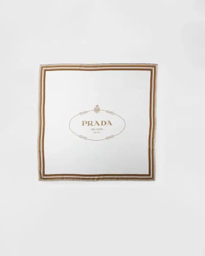 Pañuelo de sarga de seda estampada con jacquard 90 Pañuelo de sarga de seda estampada con jacquard 90