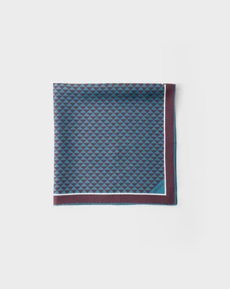 Pañuelo de sarga de seda estampado Pañuelo de sarga de seda estampado