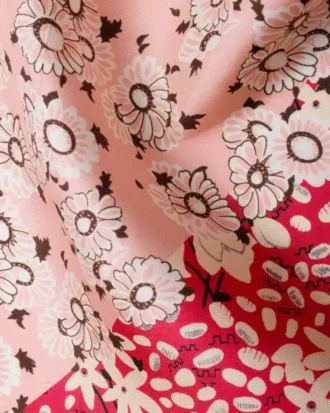 Pañuelo de sarga de seda estampado 55