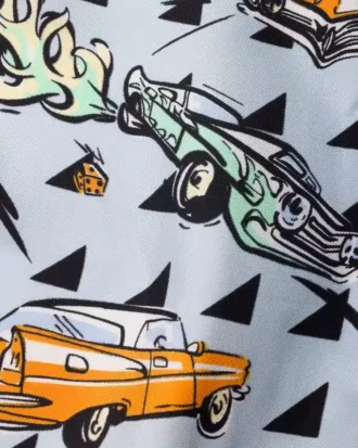 Pañuelo de sarga de seda estampado 55