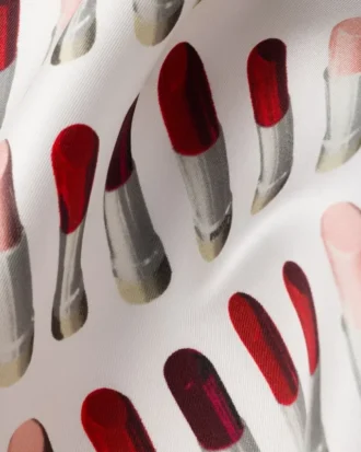 Pañuelo de sarga de seda estampado 55