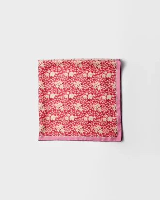 Pañuelo de sarga de seda estampado 90