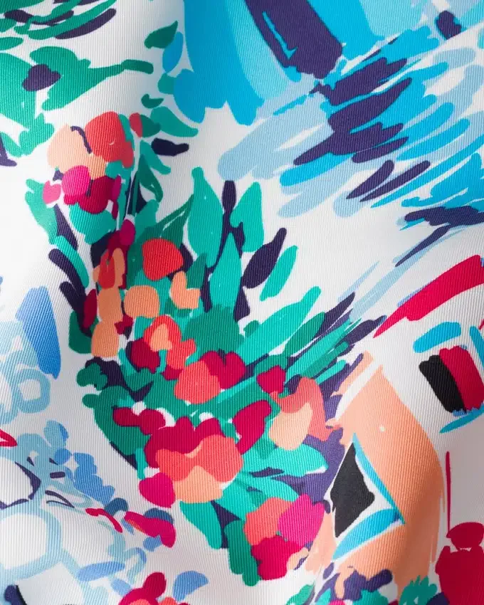 Pañuelo de sarga de seda estampado 90 Pañuelo de sarga de seda estampado 90