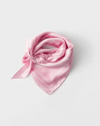 Pañuelo de seda estampado Pañuelo de seda estampado