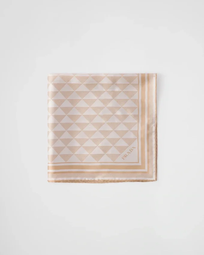 Pañuelo de seda jacquard 55 Pañuelo de seda jacquard 55