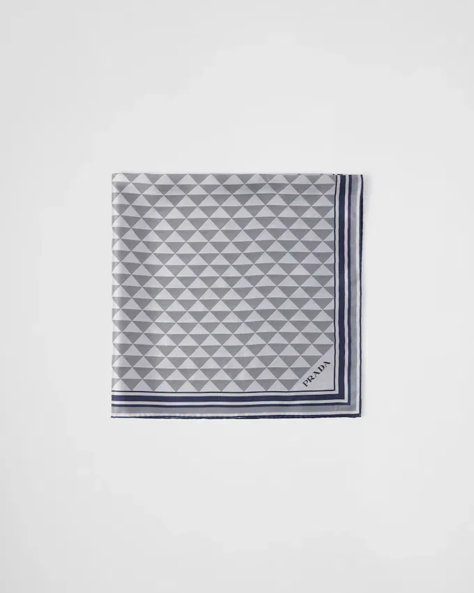 Pañuelo de seda jacquard 90 Pañuelo de seda jacquard 90