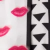 Pañuelo estrecho de sarga de seda estampado Pañuelo estrecho de sarga de seda estampado