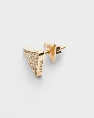 Pendiente individual Eternal Gold en oro amarillo con diamantes