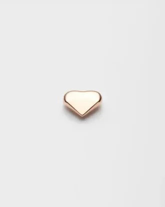 Pendiente individual Eternal Gold Nano Heart en oro rosa