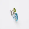 Pendientes colgantes Couleur Vivante – Oro blanco con aguamarina y peridoto Pendientes colgantes Couleur Vivante – Oro blanco con aguamarina y peridoto