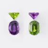 Pendientes colgantes Couleur Vivante – Oro blanco con peridoto y amatista Pendientes colgantes Couleur Vivante – Oro blanco con peridoto y amatista