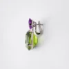 Pendientes colgantes Couleur Vivante – Oro blanco con peridoto y amatista Pendientes colgantes Couleur Vivante – Oro blanco con peridoto y amatista