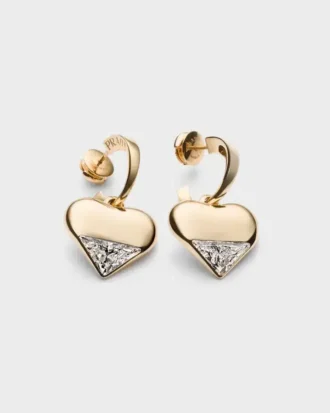 Pendientes colgantes Eternal Gold en oro amarillo y diamantes cultivados en laboratorio