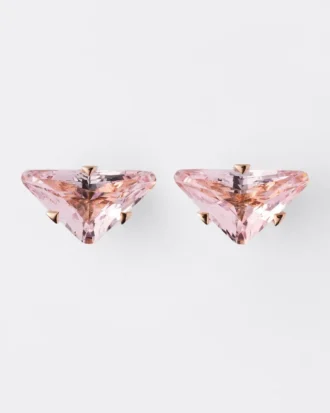 Pendientes de botón Couleur Vivante – Oro rosa con morganita Pendientes de botón Couleur Vivante – Oro rosa con morganita