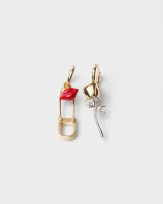 Pendientes de metal esmaltado