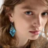 Pendientes de metal y cristal Pendientes de metal y cristal
