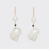Pendientes de plata con conchas Pendientes de plata con conchas
