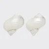 Pendientes de plata con conchas