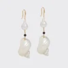Pendientes de plata con conchas Pendientes de plata con conchas