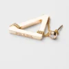 Pendientes largos con corte en oro amarillo y diamantes de Eternal Gold Pendientes largos con corte en oro amarillo y diamantes de Eternal Gold