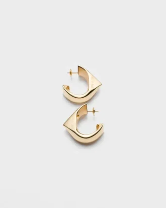 Pendientes medianos Eternal Gold en oro amarillo