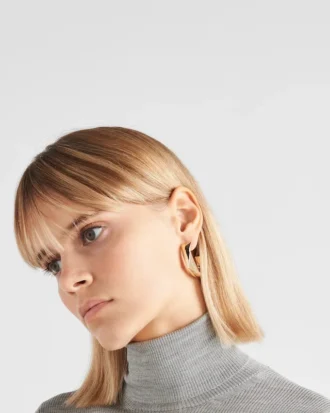 Pendientes medianos Eternal Gold en oro amarillo
