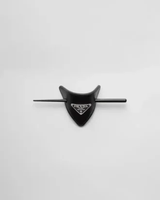 Pinza para el cabello de cuero