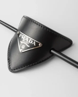Pinza para el cabello de cuero