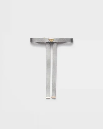Pinza para el cabello de piel napa