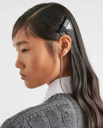Pinza para el cabello de plexiglás