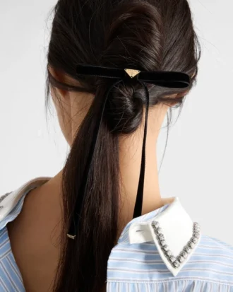 Pinza para el cabello de terciopelo