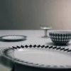Plato de servir grande de porcelana – Tablero de ajedrez
