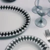 Plato de servir mediano de porcelana – Tablero de ajedrez