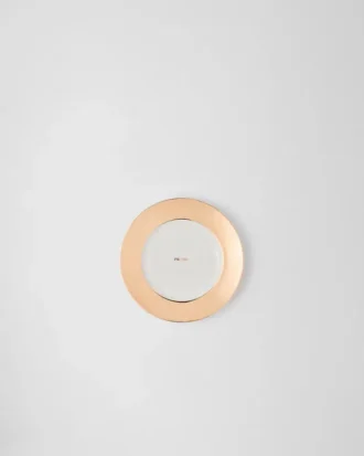Plato llano de porcelana – Oro macizo
