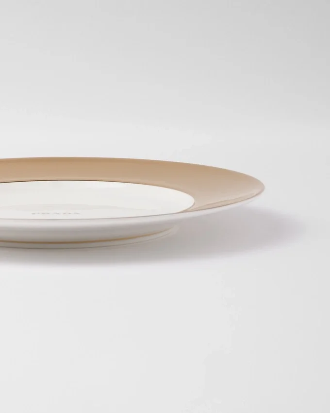Plato llano de porcelana – Oro macizo Plato llano de porcelana – Oro macizo