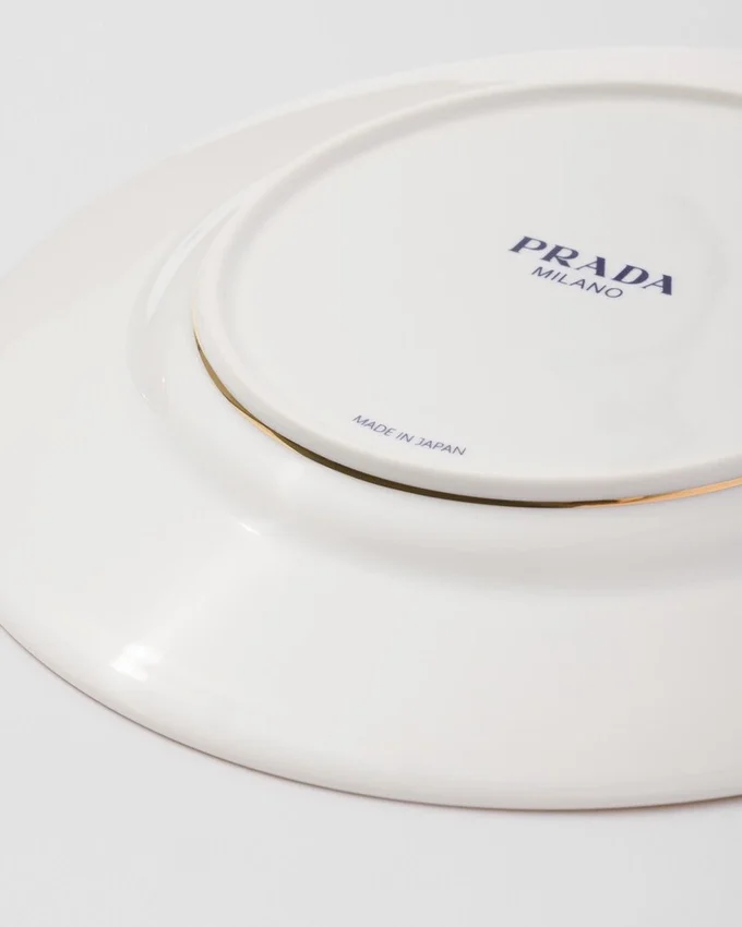 Plato llano de porcelana – Oro macizo Plato llano de porcelana – Oro macizo